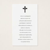 Photo Sympathy Funeral Memorial Prayer Cartes (Dos)