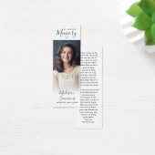 Photo Sympathy Funeral Poem Signet (Bureau)