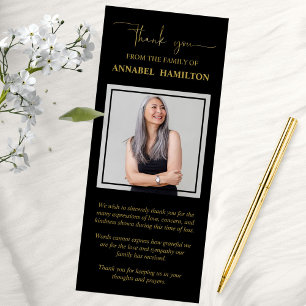 Photo Sympathy Memorial Merci Invitation