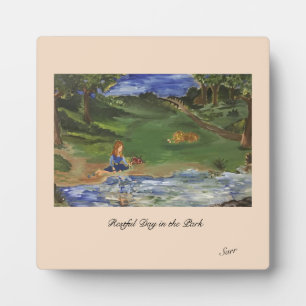 Photo Tabletop Plaque Easel : Repos journée dans le parc