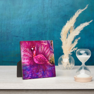 Photo Tabletop Plaque Flamant rose Whimsical Art Imprime