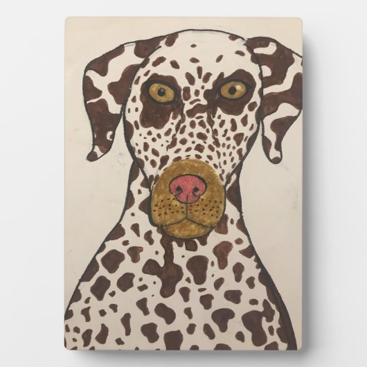 Photo Tabletop Plaque with Dalmatian image (Devant)