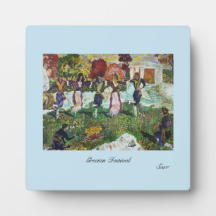 Photo Tablette Plaque Easel & Canvas : Grecian Festival