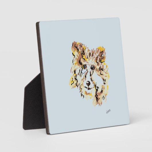 Photo Tablette W/Canvas : Collie Plaque (Recto)