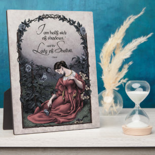 Photo Tennyson Lady of Shalott Victorian 8x10 Art Plaque