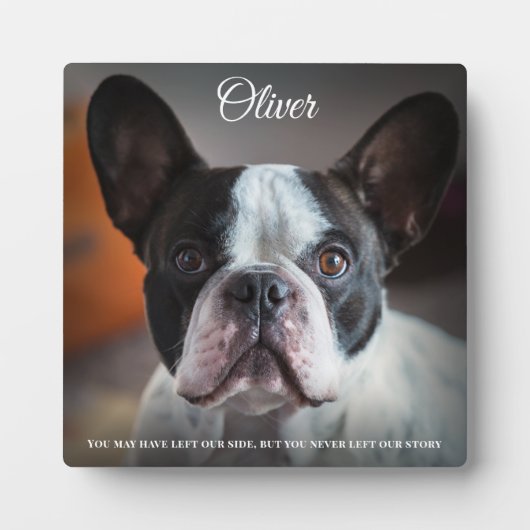 Photo Texte pour plaque commémorative de chien perdu ave (Devant)