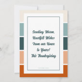Photo Thanksgiving Greeting Card Dinner Invitation (Dos)