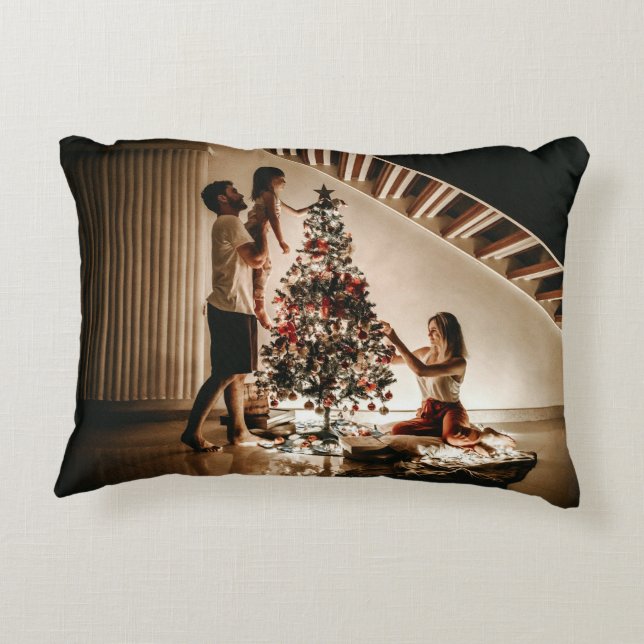 Photo Throw Pillow Customized Pillow With Picture Accent Kussen (Achterkant)