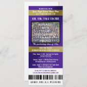 Photo Ticket Classe Réunion Invitation (Devant / Derrière)