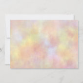 Photo Tie Dye Invitation Peace Out Chiffres simple (Dos)