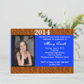 Photo Tiger Graduation Invitation (Debout devant)