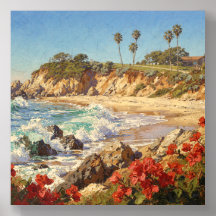 California Beach | Impressionist Coastal Art