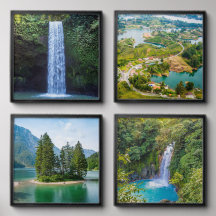 Soleil Jour Doux Cascadé Automne Turquoise Piscine