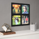 Photo Tile Sur Toile Collage photo de famille sur arrière - plan noir m<br><div class="desc">Collage photo de famille sur arrière - plan noir moderne. Vous pouvez ajouter vos propres photos à personnaliser.</div>