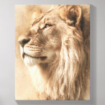 Impression sur toile Lion Majestueux