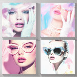 Photo Tile Sur Toile Pastel Dream : Collection de toile d'art pop glamo<br><div class="desc">Découvrez l'élégance de la collection "Pastel Dream". Cet ensemble de quatre toiles capture la beauté du glamour à travers un style pop art contemporain, enrichi de délicats tons pastel et de détails complexes. Parfaits pour ceux qui cherchent à ajouter une touche de romantisme et de sophistication à tout espace, ces...</div>