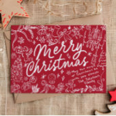 Photo tirée à la main Joyeux Noël Carte