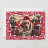 Photo tirée à la main Joyeux Noël Carte (Dos)