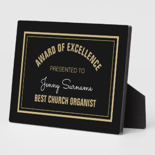 Photo Top Cadeau ! Plaque de Best Church Organist