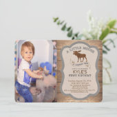 PHOTO/TOUT ÂGE - Moose Boy Invitation d'anniversai (Debout devant)