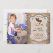 PHOTO/TOUT ÂGE - Moose Boy Invitation d'anniversai (Devant)