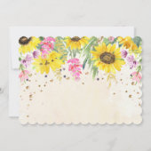 PHOTO/TOUT ÂGE - Tournesol Invitation d'anniversai (Dos)