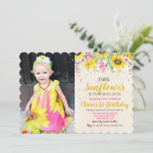 PHOTO/TOUT ÂGE - Tournesol Invitation d'anniversai (Debout devant)