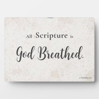 Photo Toute Écriture est inspirée de Dieu — Plaque de dé