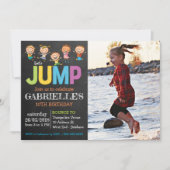 Photo Trampoline Party Invitation (Devant)