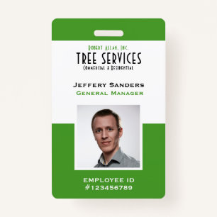 Photo Tree Service-werknemersbadge Badge