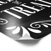 Photo Tricoter ou traiter | Impression d'art Halloween (Coin)