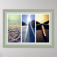 Photo Triptych collage modèle mur poster imprimé