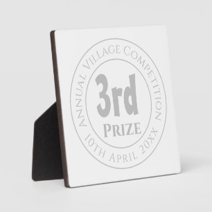 Photo Trophée de la 3ème place du concours Plaque de réc