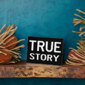 Photo True Story - Plaque de décoration (Côté)