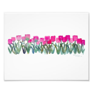 Photo Tulipes rose ressort 8 x 10 Impression photographi