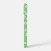 Photo Turquoise Noël blanc Script mignon Reindeer (Côté gauche)