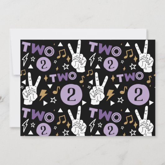 Photo Two Legit to Quit Second Birthday Invitation (Dos)