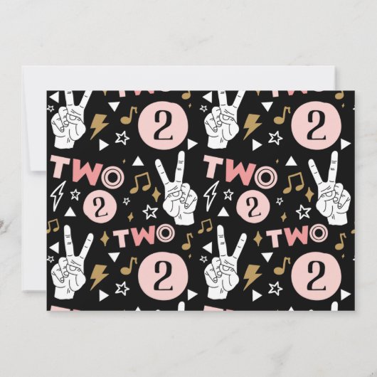 Photo Two Legit to Quit Second Birthday Invitation (Dos)