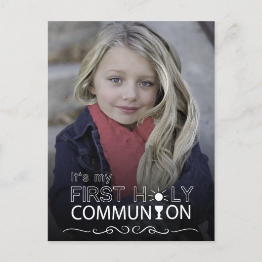 Photo Typographie Communion - Demande de carte pos (Devant)