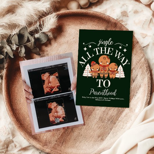 Photo Ultrasound Noël Faire-part de grossesse