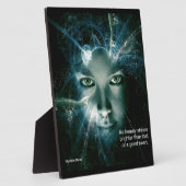 Photo Une plaque de table de bon coeur avec de l'Easel (Côté)