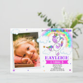 Photo Unicorn invitation anniversaire invitation m (Debout devant)