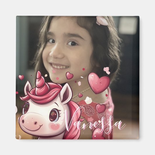 Photo Unicorn Magnet de la Saint-Valentin (Devant)