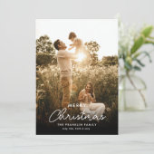 Photo unique Carte de Noël Plaqué moderne (Debout devant)