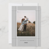 Photo unique Carte de Noël Plaqué moderne (Dos)