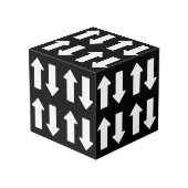 Photo Up Down Wood Cube Decor (Angle arrière)