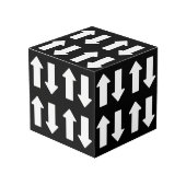 Photo Up Down Wood Cube Decor (Angle devant)