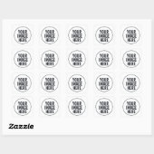 Photo Upload Sticker | Waterproof Square Lable (Feuille)