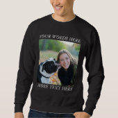 Photo Upload sweatshirt with Custom Text (Devant)