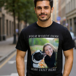 Photo Upload T-Shirt with Custom Text